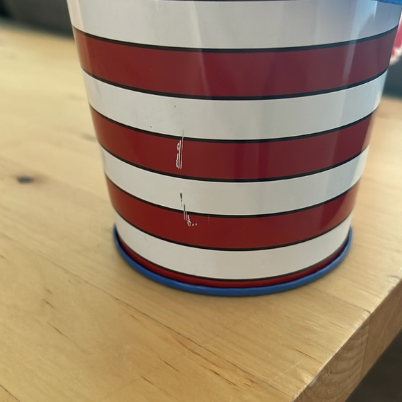 AMERICAN FLAG USA PATRIOTIC METAL TIN BUCKET NOVELTY GLASSES TOY 4TH OF JULY - Picture 11 of 11